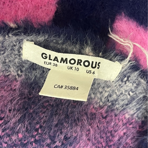 colorful pattern sweater pink and purple - Picture 2 of 3